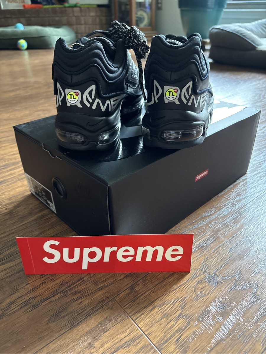 Size 10 - Nike Supreme x Air Max 98 TL SP Black | eBay