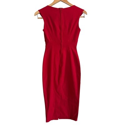 PINUP COUTURE | Erin Cherry Red Wiggle Dress Midi Dress Cocktail | Extra  Small | eBay