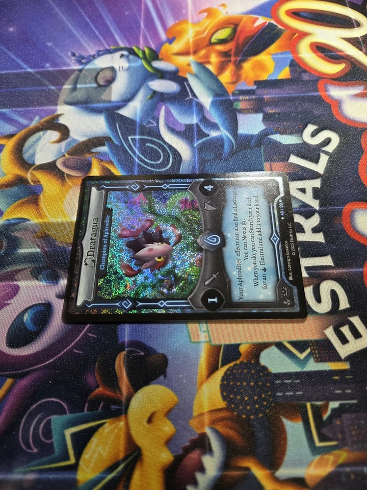 Elestrals TCG Serialized Stellar Dratagua - Champion Of Aphrodite 48/99 - Image 4 of 4