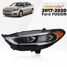 For 2017-2020 Headlight Headlamp Driver Side Full LED Projector Ford Fusion