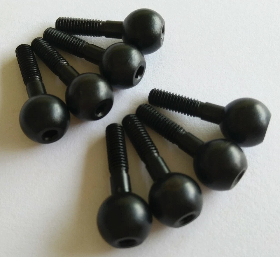 Hard Steel Pivot Balls - 8pcs For Traxxas 1/16 MINI E-REVO SUMMIT SLASH 4WD 7033 - Image 2 of 2