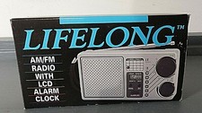 Lifelong AM/FM Radio Alarm Clock Model 845 LCD ALARM Function NOS EXCELLENT