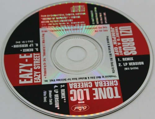 UZI Bros Eazy E Tone Loc Eazy Street Theres A Riot Jumpin Off 1990 Dr Dre Rap - Picture 4 of 6