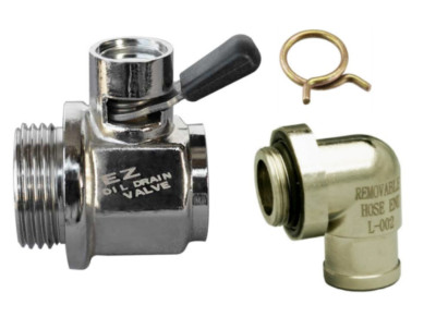 EZ Drain Oil Drain Valve and Barb EZ211 For Cummins ISX Engines 27mm-2.0 Thread