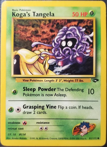 Koga's Tangela 81/132 MP Pokémon Gym Challenge Series - Bild 1 von 4