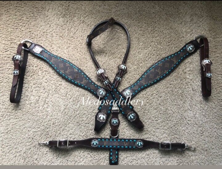 Boucles d'oreilles en cuir marron western, anneau de tête et