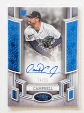 2024 Topps Tier One Isaiah Campbell Break Out Blue Foil Auto /99 RC BOA-IC