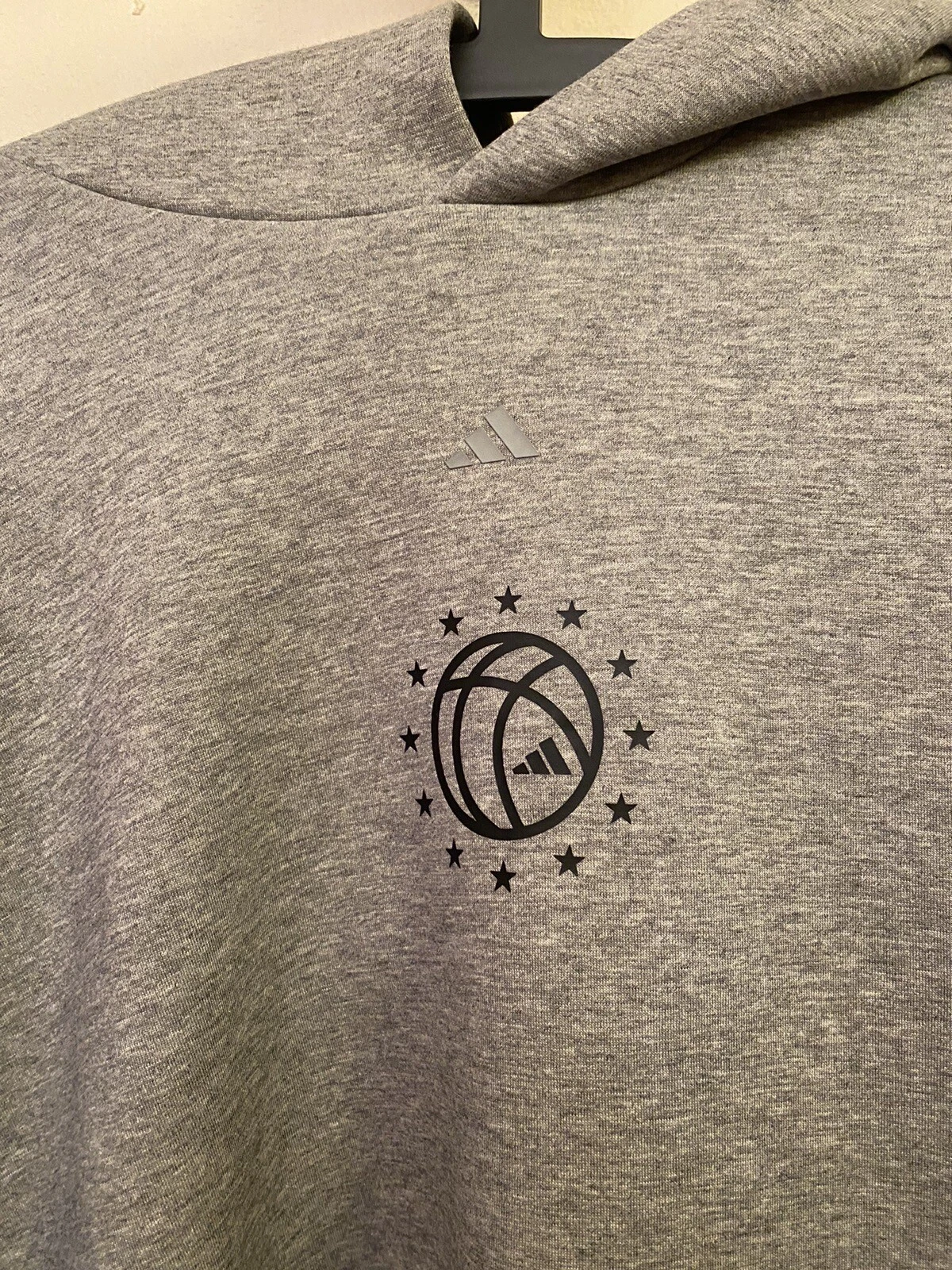 SACAI Felpa con cappuccio Adidas basket Nuova Grigia Taglia L