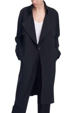Charlotte Sosken Long Duster Coat Black