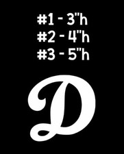 LA Los Angeles Dodgers D Decal Die Cut Sticker FREE SHIPPING