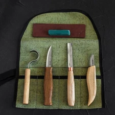 Spoon and Kuksa Carving Professional Set with Knives and Strop BeaverCraft S43