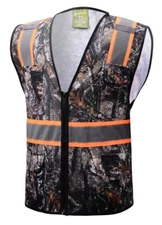 Camouflage Tree  Two Tones Safety Vest ,With Multi-Pocket Tool