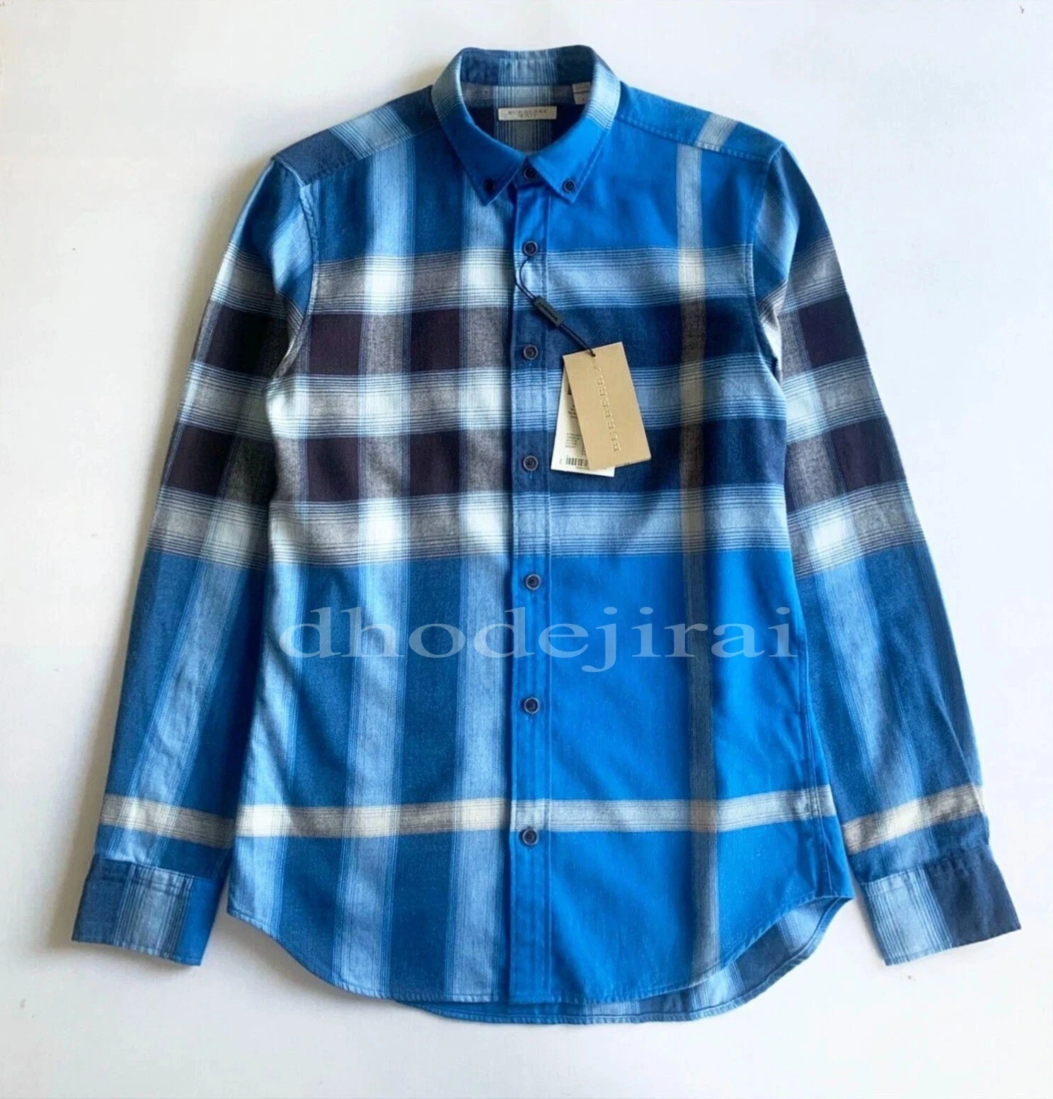Burberry — Authentic BNWT BURBERRY Mega Check Cotton Shirt Mens Small IN Bright Opal