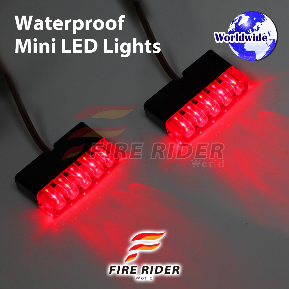 IBWK　ミニミニランプ FRW Ultra Bright Red MINI LED light x2 Footpegs Brake FOR