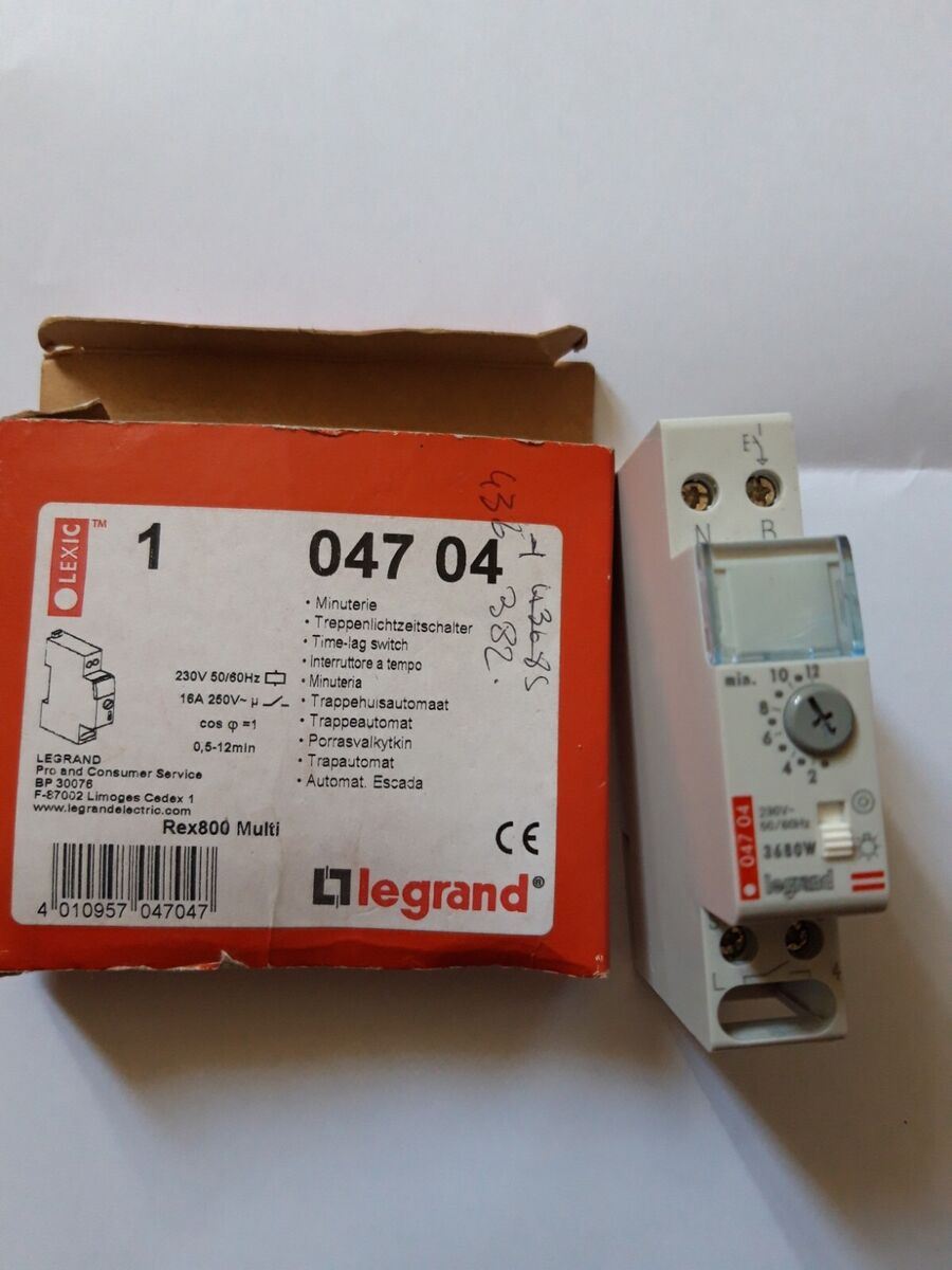 Cablage Minuterie 3 Ou 4 Fils Minuterie LEGRAND 3680 Watts réglage 1 a 12 min cablage 3 ou 4 fil réf 047 04 | eBay