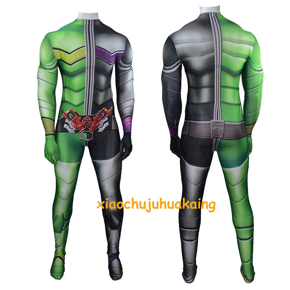 Kamen Rider W Jumpsuit Cyclone Joker Adult Kids Halloween