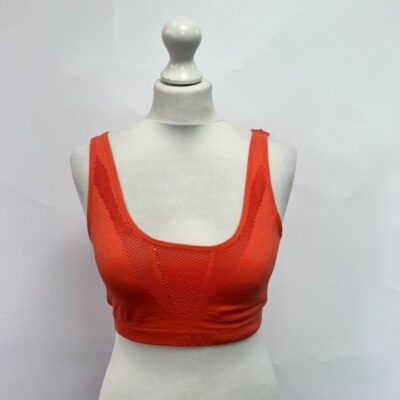 Urban Outfitters iets Frans Cropped Top. Orange/Rot. Groß.