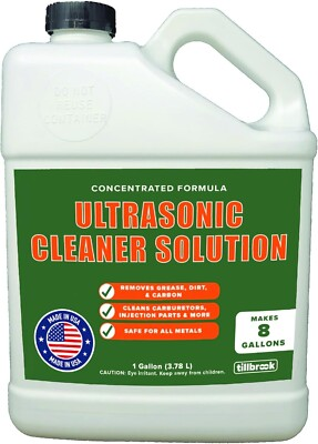 #ad Ultrasonic Cleaner Solution Makes 8 Gallons Concentrated Ultrasonic Carburetor $64.99