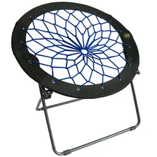 Zenithen Limited Bungee Folding Dish Chairs, Indigo (Pack of 1)