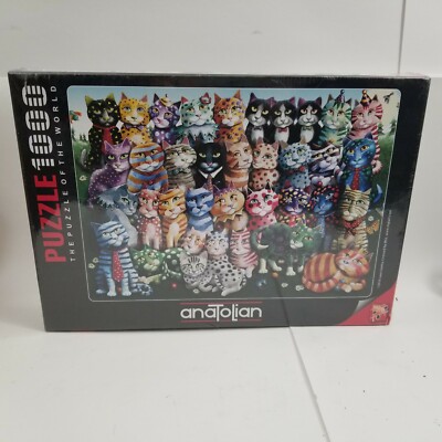 NEW Anatolian Jigsaw Puzzle 1000 Pieces Tiles ''Cat Family Reunion''