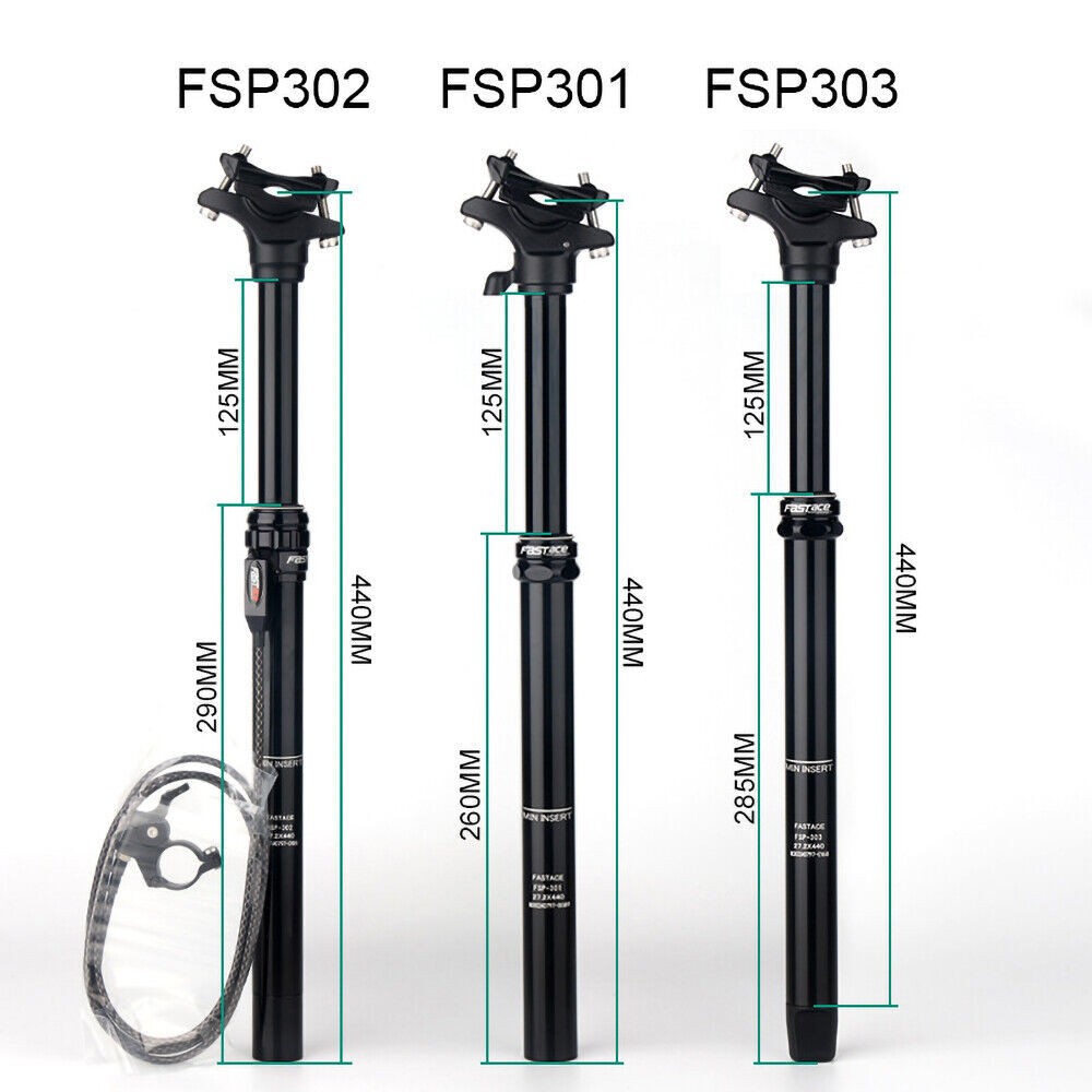 FASTACE　ドロッパー シートポスト 27.2 125mm FASTACE Dropper Seatpost MTB 125mm Travel 27.2/30.9/31.6mm