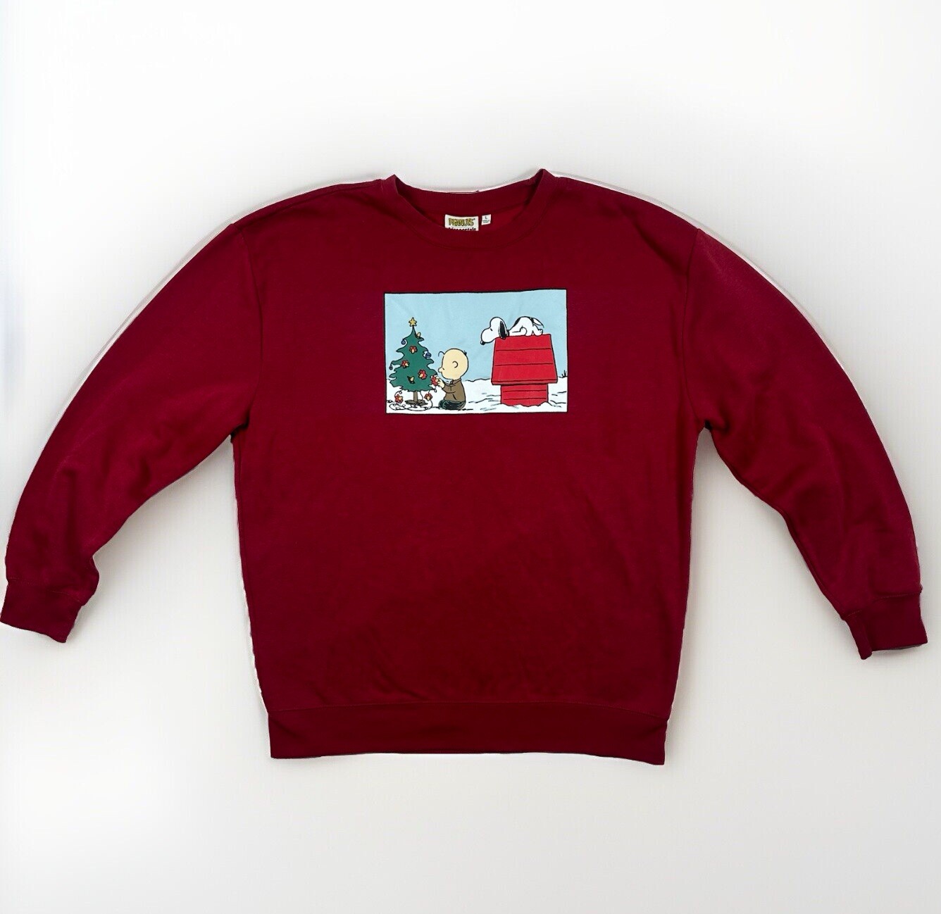 Aeropostale Peanuts Christmas Sweater Snoopy Charlie Brown Women's