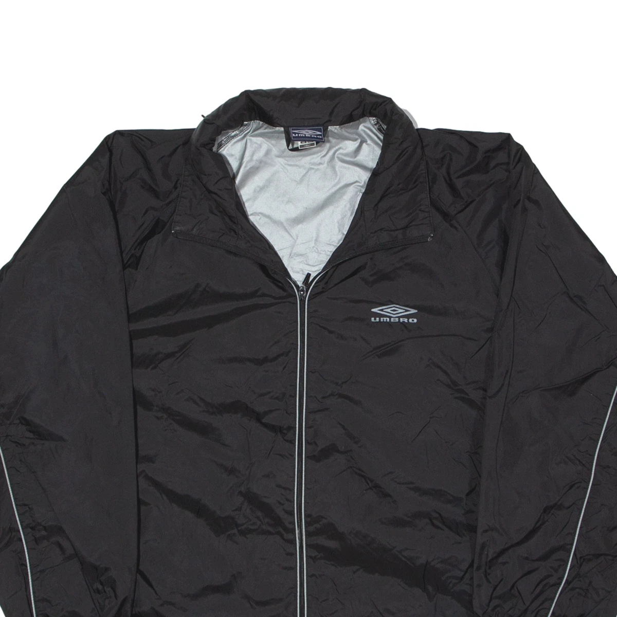 UMBRO Rain Jacket Black Mens L eBay