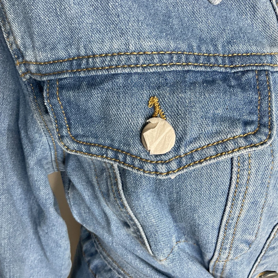 Vestido camisero vaquero Joie para mujer talla grande azul con cinturón manga larga Foto 3 de 4