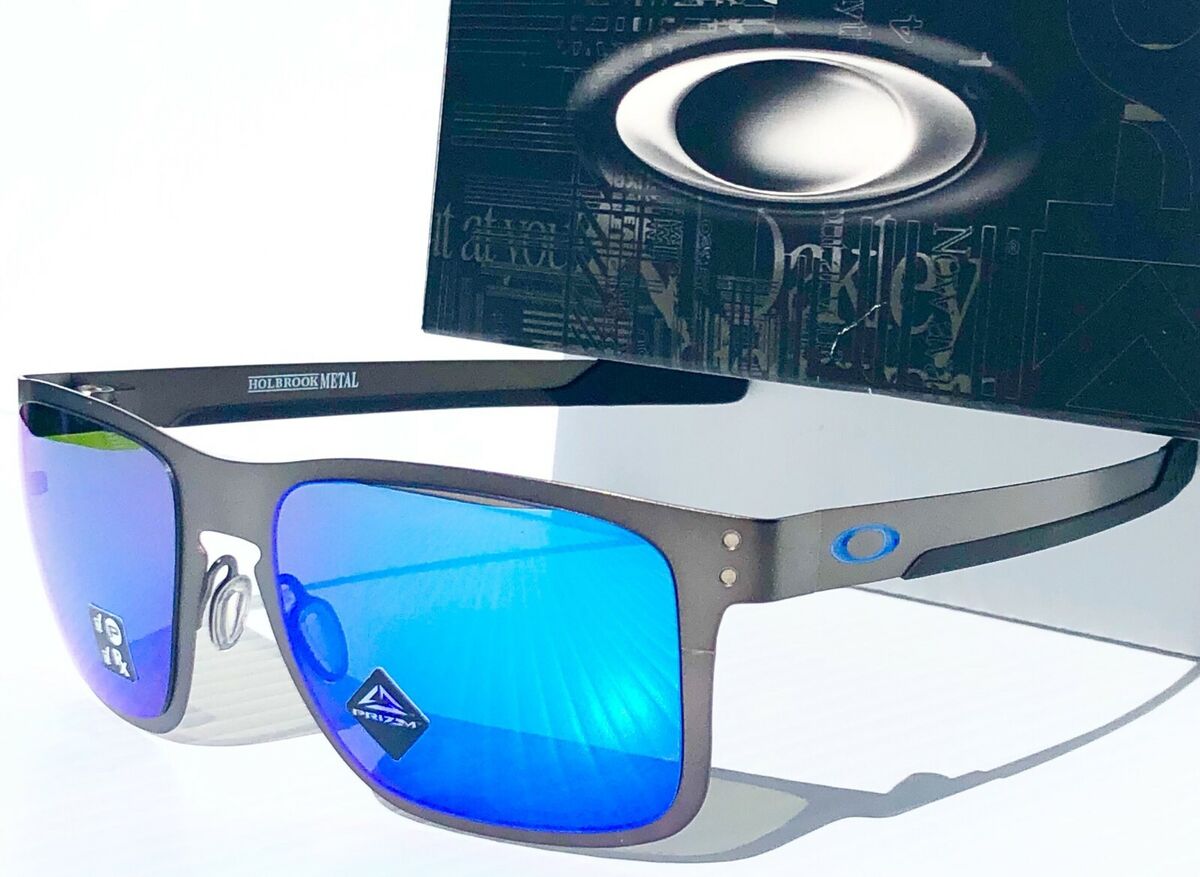 Holbrook™ Metal Prizm Sapphire Polarized Lenses, Matte Gunmetal Frame  Sunglasses