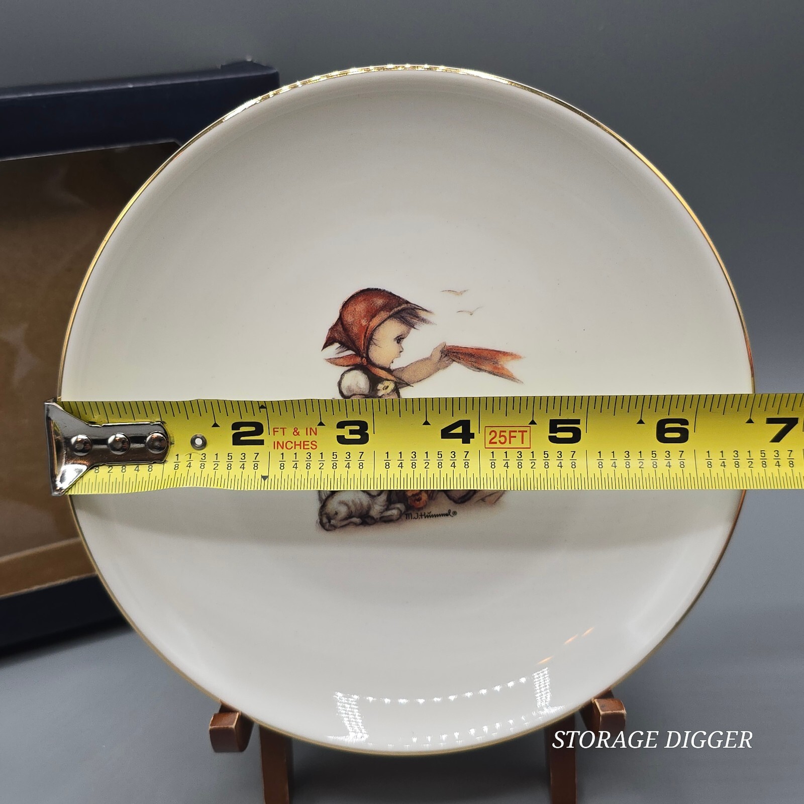 VTG NEW MJ Hummel Reutter Porzellan Farewell Wall Plate, Original Box, Germany