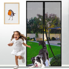 Magnetic Screen Door Mesh Curtain Durable Heavy Duty Mosquito Net Bug Hands Free