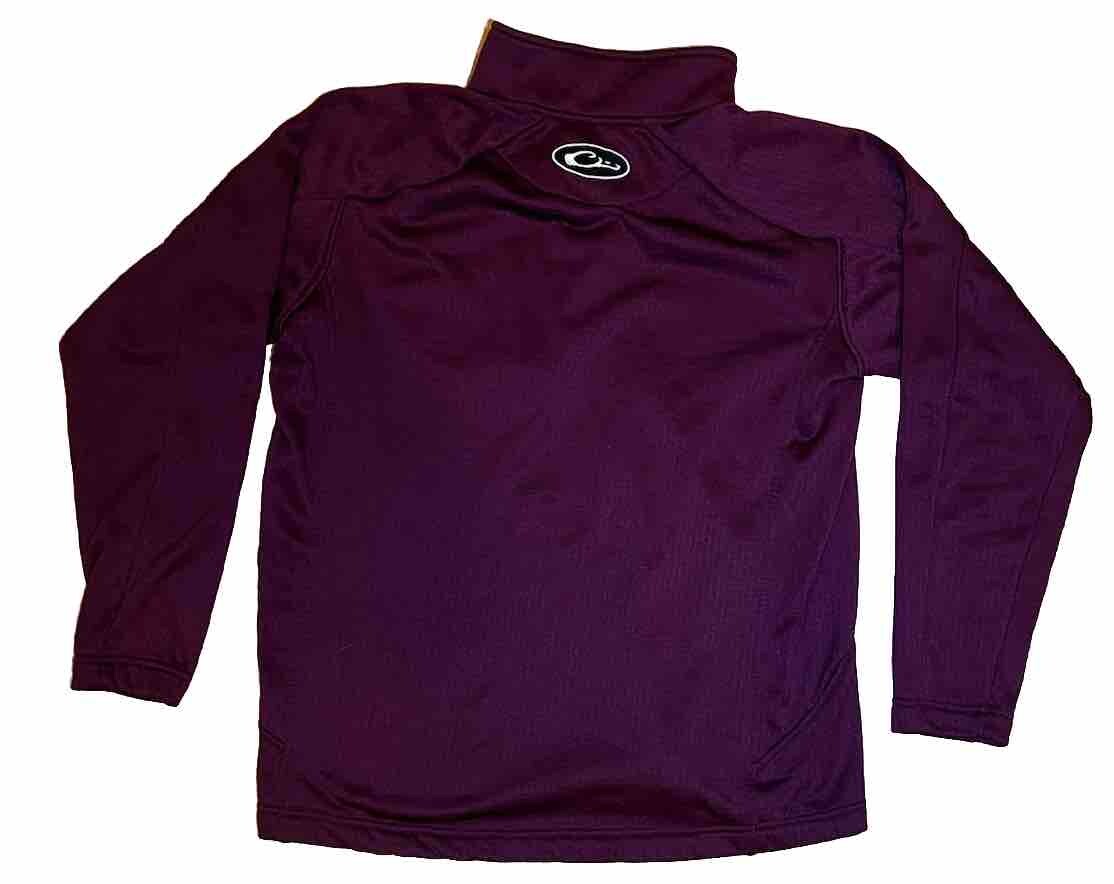 Drake Quarter Zip Pullover Polyester Jacket Maroo… - image 3