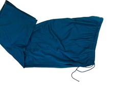 Blair Essential Knit Drawstring Pull-On Pants Slacks, Blue, Size Medium