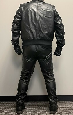 black leather dress pants 5 Pocket Straight Leg Leather Pants in Black – Serafina