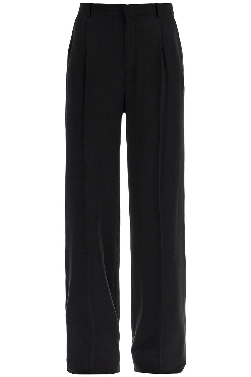 Silk crepe trousers SAINT LAURENT Woman Tg. 36 FR