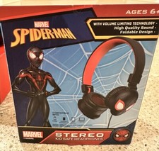 Spider-Man MILES MORALES Stereo Kid Safe Headphones Volume Limiting Technology 