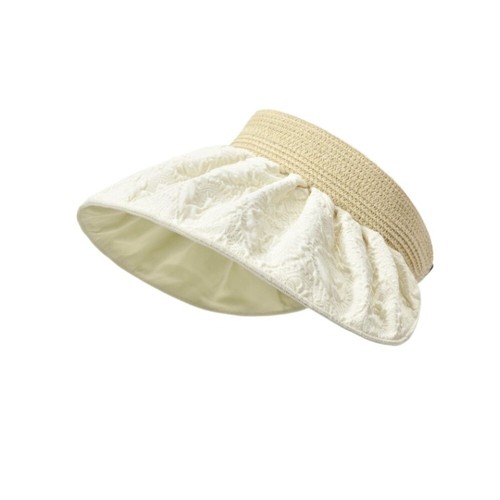 Anti-UV Sunblock Hat Large Eaves Empty Top Hat Casual Wide Brim Beach Hat - Picture 15 of 15