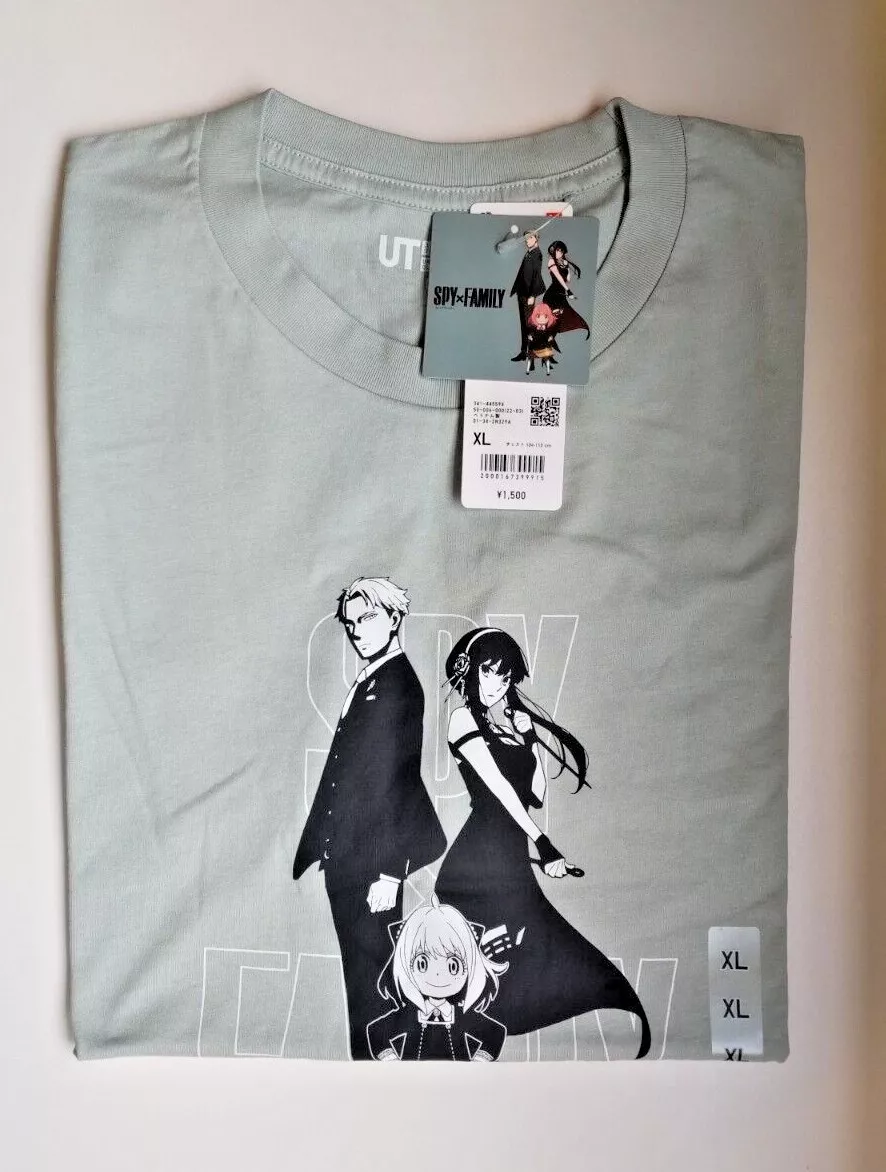 SPY x FAMILY Uniqlo T-shirt Light Green - Japan Size - NEW!!