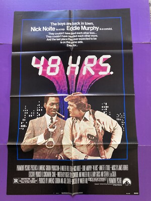 48 HRS/48 HOURS ORIGINAL ONE SHEET MOVIE POSTER EDDIE MURPHY NICK