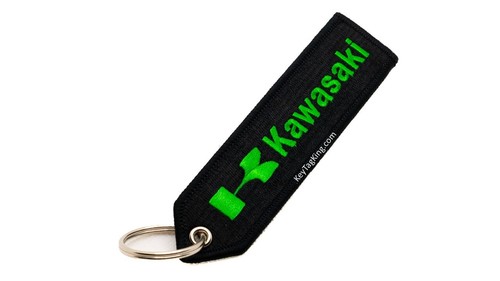 KAWASAKI Double Sided Keychain Patch High Quality Fabric Key Fob Moto keychain - Picture 52 of 76