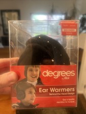 Degrees by 180s Womens Ear Warmer Adjustable NEW Black Behind the Head Design