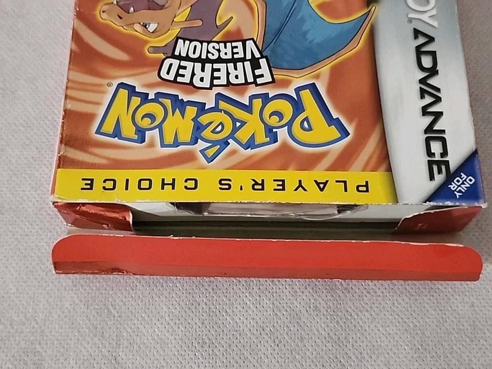 GBA Pokémon Fire Red Version Player's Choice 2004 CIB Authentic with All Inserts - Image 3 of 4