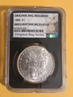 1888 Morgan Silver Dollar NGC BRILLIANT UNCIRCULATED ~ Pittman Act Holder