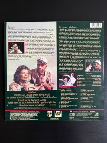 "The African Queen" Laserdisc - Katharine Hepburn Humphrey Bogart - Zdjęcie 2 z 3