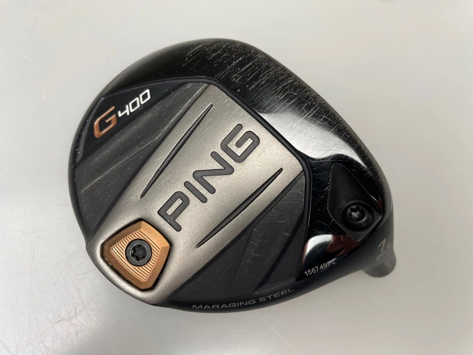 Ping G400 7W 20,5 gradi fairway testa legno solo destro usato +BUONO+ - Immagine 2 di 4