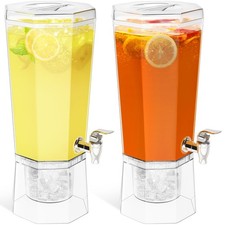 Dispensador de bebidas Lifewit de 1 galón para fiestas 2 piezas 4L bebidas de plástico