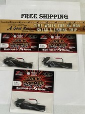 LOT OF 3 Baby Jack Hammer Zman Chatterbait Evergreen 3/8 Oz GREEN PUMPKIN COLOR