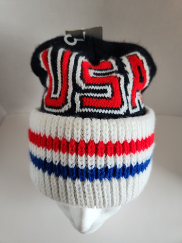 Vybran Vinatage USA Beanie Made In The USA Neu mit Etikett gefüttert Kammgarn gesponnen Acryl - Bild 1 von 10