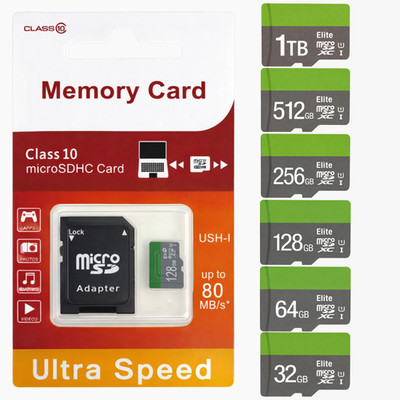 Micro SD Speicherkarte Elite 1TB 256GB 128GB 64GB 32GB Handy Video Kamera Gaming