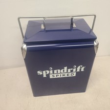 Metal Cooler Blue By Spindrift Sparkling Water. Wine Or Water. New!